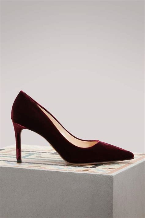 prada velvet ballerina flat|prada velvet pumps.